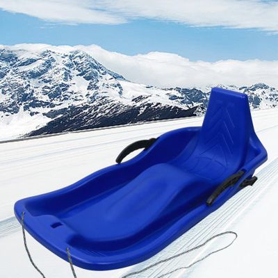 Winter Tandem Sledges, Plastic High Back Sledges, Children's Sledges, Sledges with Brakes and Pull Ropes