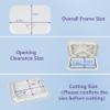 BALAVA Boat Hatch Boat Deck Access Hatch & lid 14-3/4"x10-5/8,Marine Inspection Hatch Access Hatch Rectangle,Inspection Hatch Cover Deck Hatch Deck Plate Hatch for Marine Caravan RV(White) view 2