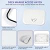 BALAVA Boat Hatch Boat Deck Access Hatch & lid 14-3/4"x10-5/8,Marine Inspection Hatch Access Hatch Rectangle,Inspection Hatch Cover Deck Hatch Deck Plate Hatch for Marine Caravan RV(White) view 3