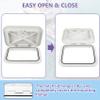 BALAVA Boat Hatch Boat Deck Access Hatch & lid 14-3/4"x10-5/8,Marine Inspection Hatch Access Hatch Rectangle,Inspection Hatch Cover Deck Hatch Deck Plate Hatch for Marine Caravan RV(White) view 4