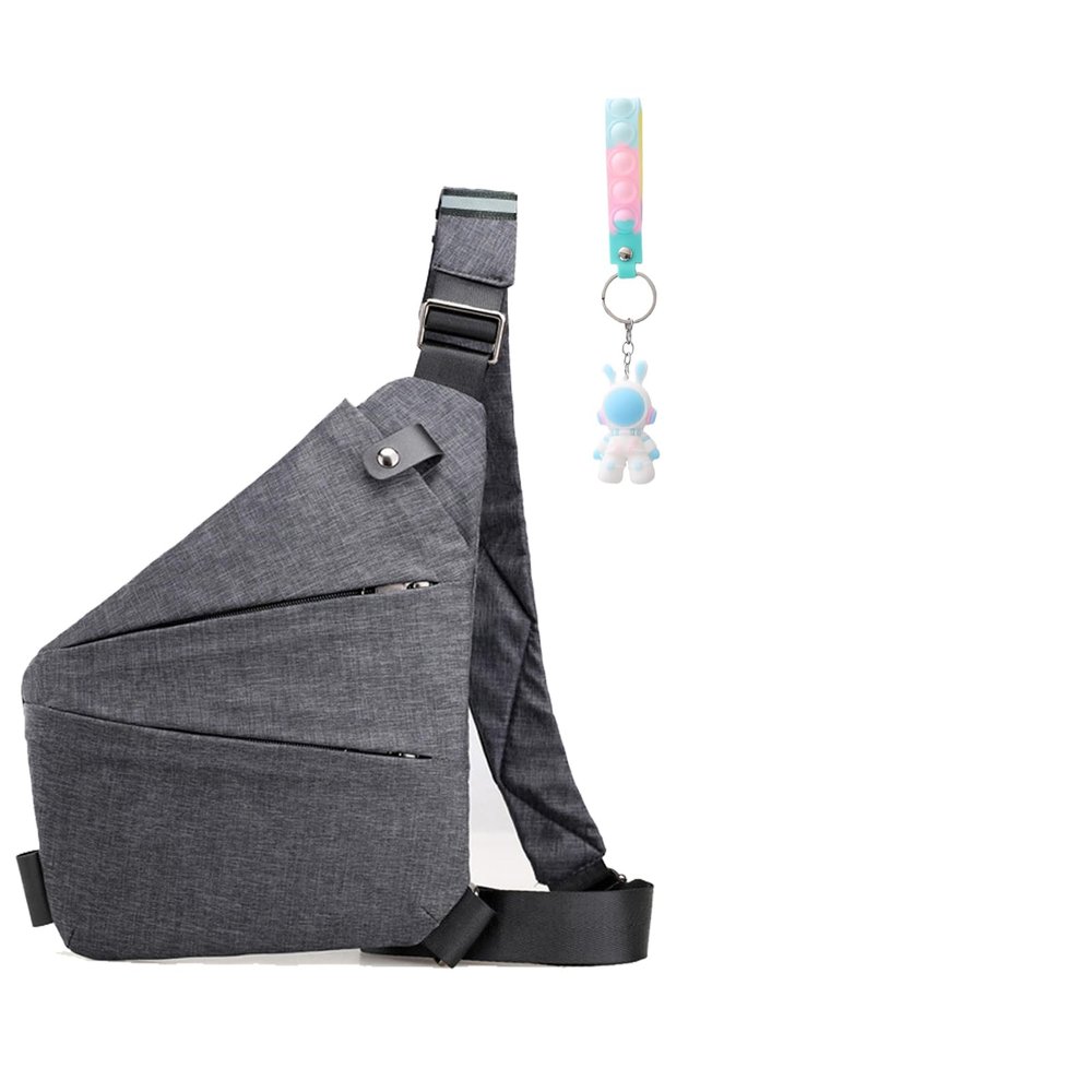 Anti Theft Travel Bag for Women,Anti Theft Travel Crossbody Bag for Women Men,Anti Theft Travel Bag,Anti Theft Bag (Gray, Right Shoulder)