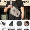 Anti Theft Travel Bag for Women,Anti Theft Travel Crossbody Bag for Women Men,Anti Theft Travel Bag,Anti Theft Bag (Gray, Right Shoulder) view 4