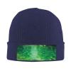 BTCOWZRV Knit Slouchy Beanie Hats for Men Women Green Lake Warm Cozy Knitted Cuffed Cap Winter Thick Ski Cap view 1
