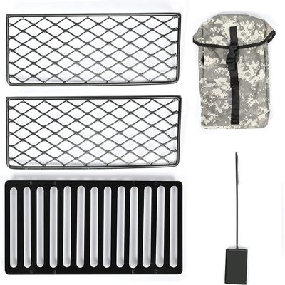 KUAFU Large Outdoor Wood Stove Accessory w/Backpack, 4Pcs Accessory Bundle Set for Camping Hunting Cook, Steel