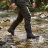 HISEA Women's Waterproof Rain Boots Wide Mid Calf Comfortable Rubber Shoes Lightweight Anti-slipping Rain Footwear for Outdoor Garden Farm Work view 3