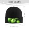 BTCOWZRV Knit Slouchy Beanie Hats for Men Women Green Fruit Warm Cozy Knitted Cuffed Cap Winter Thick Ski Cap view 2