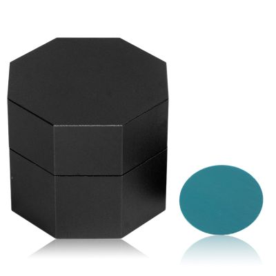 equlup Universal Pool Cue Chalk Holder, 3.5cm/1.4in Diameter 3.1cm/1.2in Height Billiard Case Octagonal Closure Box Portable Pool Cue Chalk Cube for Billiards Stick(Black)