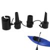 equlup Air Pump Inflator Adapter, 3PCS Inflatable Boat Pump Adapter Plastic Inflatable Pump Nozzles Head Black Paddle Board Pump Nozzles for Inflatable Boats