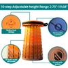ALEVMOOM Upgraded XXL 50 Portable Collapsible Stool with Cushion,Telescoping Folding Stool for Adults,Yet More Sturdy Camping Stool with Load Capacity 1000lbs,for Outdoor Garden Hiking BBQ view 3