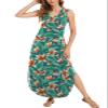 Arolina Maxi Dress for Women Tropical Summer V Neck Sleeveless Split Long Beach Dresses Casual Loose Sundress with Pockets view 2