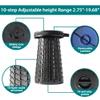 ALEVMOOM 2025 XXL 19.7" Collapsible Stool with Cushion, Capacity 1000lbs Portable Stools for Adults Heavy Duty, Adjustable Height Telescoping Folding Stool, for Outdoor Camping Travel Hiking Fishing view 4