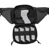 SPECIAL PIE Outdoor Tactical Fanny Pack Waist Bag with MOLLE Pouch for EDC & Military Activities (Black) view 2