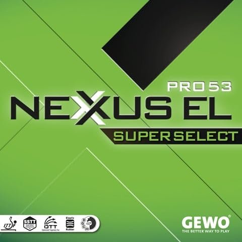 GEWO Nexxus EL Pro 53 Super Select - Offensive Table Tennis Rubber Black/Max