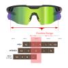 ER00 S598 Wrap Around Small Baseball Sunglasses for Youth Kids Women, Running Cycling Outdoor Sports Shades ANSI Z87.1 Safety Padel Tennis view 4
