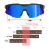 ER00 S598 Wrap Around Small Baseball Sunglasses for Youth Kids Women, Running Cycling outdoor Sports Shades ANSI Z87.1 Safety Padel Tennis view 3