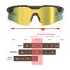 ER00 S598 Wrap Around Small Baseball Sunglasses for Youth Kids Women, Running Cycling outdoor Sports Shades ANSI Z87.1 Safety Padel Tennis view 3