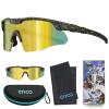 ER00 S598 Wrap Around Small Baseball Sunglasses for Youth Kids Women, Running Cycling outdoor Sports Shades ANSI Z87.1 Safety Padel Tennis view 4