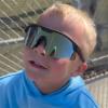 ER00 S598 Wrap Arround Small Baseball Sunglasses for Youth Kids Women, Running Cycling Outdoor Sports Shades ANSI Z87.1 Safety Padel Tennis view 3