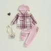 MERSARIPHY Toddler Baby Boy Outfits Baby Plaid Hoodies Flannel Jacket + Drawstring Pants Baby Fall Winter Clothes (Pink, 5-6 Years) view 2