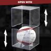 2 Packs Baseball Display Case, Leffis Baseball Holder Display Case, Acrylic UV Protected Baseball Case for Display, for Autographed Baseball (2P Baseball Case) view 4