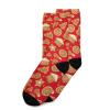 Wusikd Christmas Gingerbread Cookies Socks for Women and Men Red Long Socks for Athletic Running 2 view 3