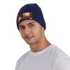 Knit Slouchy Beanie Hats for Men Women Santa Claus with Box Warm Cozy Knitted Cuffed Cap Winter Thick Ski Cap Navy Blue view 4