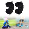 Almencla Knee Pads Elbow Pads Guards Gear Men Anti Slip Breathable Knee Elbow Pads for Hiking Bike Rollerblading, Black L view 2