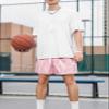 DIOTSR Mens Graphic Print Shorts Cool Mesh Basketball Shorts Casual Flat Front Shorts Summer Drawstring (Twig - Pink,X-Small) view 2