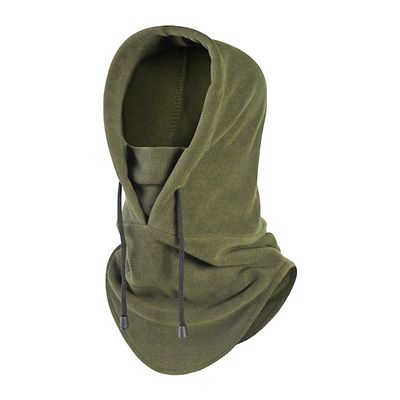 homeemoh Hooded Face Mask Balaclavas Winter Hat for Men and Women, Outdoor Windproof Hood Neck Warmer Motorcycle Cycling Hat (Green)