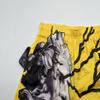 DIOTSR Mens Graphic Print Shorts Cool Mesh Basketball Shorts Casual Flat Front Shorts Summer Drawstring (Stone Statue - Yellow,Large) view 4
