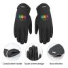 Autism Awareness Women's Winter Suede Gloves Warm Soft Texting Gloves Fashion Dress Gloves Black-Style view 4