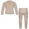 Fldy Kids Girls Boys Thermal Underwear Set Fleece Lined Base Long Johns Set Compression Undershirt Top & Tights Bottoms Coffee 13-14 view 2