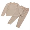 Fldy Kids Girls Boys Thermal Underwear Set Fleece Lined Base Long Johns Set Compression Undershirt Top & Tights Bottoms Coffee 13-14 view 4