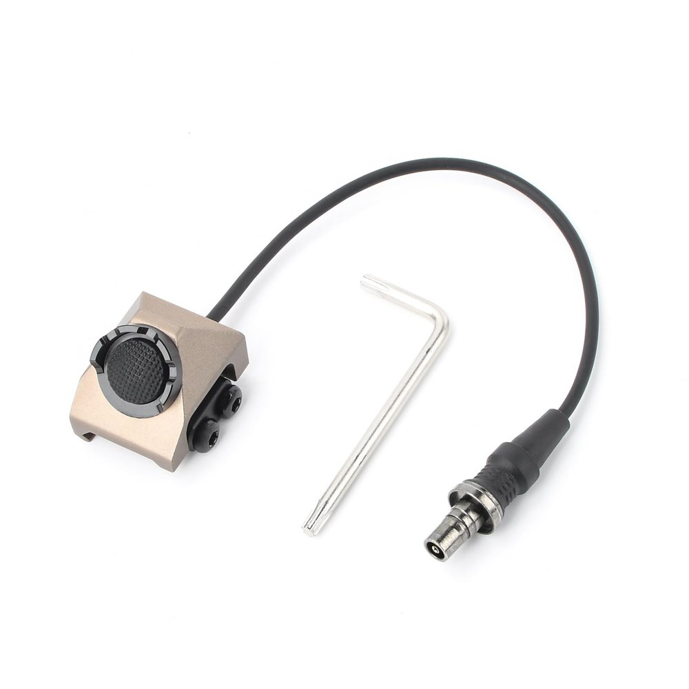NECARL Remote Pressure Switch, Tactical Flashlight Weapon Light Switch with SF Plug for M300 M600 Scout Light, Aluminium Alloy Switch Fit for 20mm Picatinny Rail