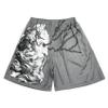 DIOTSR Mens Graphic Print Shorts Cool Mesh Basketball Shorts Casual Flat Front Shorts Summer Drawstring (Stone Statue - Gray,Medium) view 1