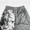 DIOTSR Mens Graphic Print Shorts Cool Mesh Basketball Shorts Casual Flat Front Shorts Summer Drawstring (Stone Statue - Gray,Medium) view 2