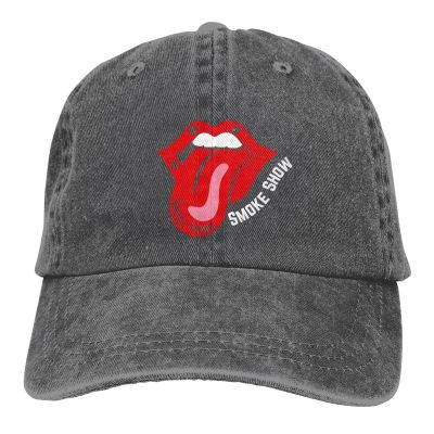 Renzund Small Town Smoke Show Funny Hat Washed Cowboy Cotton Baseball Cap Deep Heather