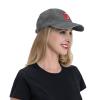 Renzund Small Town Smoke Show Funny Hat Washed Cowboy Cotton Baseball Cap Deep Heather view 3