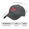 Renzund Small Town Smoke Show Funny Hat Washed Cowboy Cotton Baseball Cap Deep Heather view 4