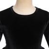 Black Christmas Dress for Toddler Girls, Girls Black Velvet Dress, Kids Long Sleeve O-Neck Princess Tulle Tutu Dresses for Wedding Flower Girl Birthday Party Pageant Evening Ball Black 2-3 Years view 4