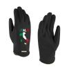 Italy Flag Map Women's Winter Suede Gloves Warm Soft Texting Gloves Fashion Dress Gloves Black-Style view 1