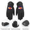 Colorado Flag Baseball Women's Winter Suede Gloves Warm Soft Texting Gloves Fashion Dress Gloves Black-Style view 4