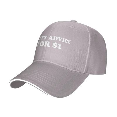 Shitty Advice for $1 Adjustable Hats Gift for Men Women Shitty Advice for $1 Classic Trucker Cap Gray