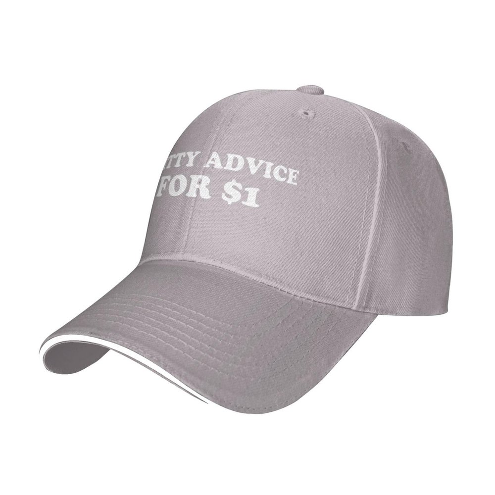 Shitty Advice for $1 Adjustable Hats Gift for Men Women Shitty Advice for $1 Classic Trucker Cap Gray