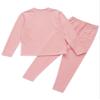 Fldy Kids Girls Boys Thermal Underwear Set Fleece Lined Base Long Johns Set Compression Undershirt Top & Tights Bottoms Pink 15-16 view 4