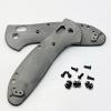 1Set Scale Handle Fits for Griptilian 551, Micarta Knife Handle Patch with Screws (Size : Green) view 2