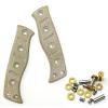 UPFIST 1Set Scale Handle Fits Benchmade 375 Fixed Adamas, Micarta Knife Handle Patch with Screws (Size: B) view 1
