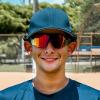 ER00 S596 Sports Shades XL Sunglasses for Men Baseball Running Road Cycling Volleyball MTB outdoor Recreation Gifts ANSI Z87.1 Safety Padel Tennis view 2