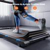 Acezoe 2 in 1 Foldable Treadmills for Home, Under Desk Treadmill with 12 HIIT Modes, Workout APPs and Touch Screen, 2.5HP Walking Treadmill for Home Office, 265lbs Capacity, Installation-Free view 4