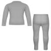 Fldy Kids Girls Boys Thermal Underwear Set Fleece Lined Base Long Johns Set Compression Undershirt Top & Tights Bottoms Gray 9-10 view 2